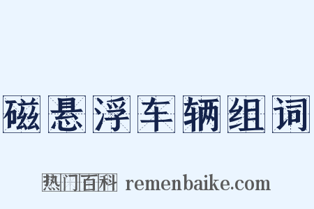 磁悬浮车辆组词是什么意思的图片